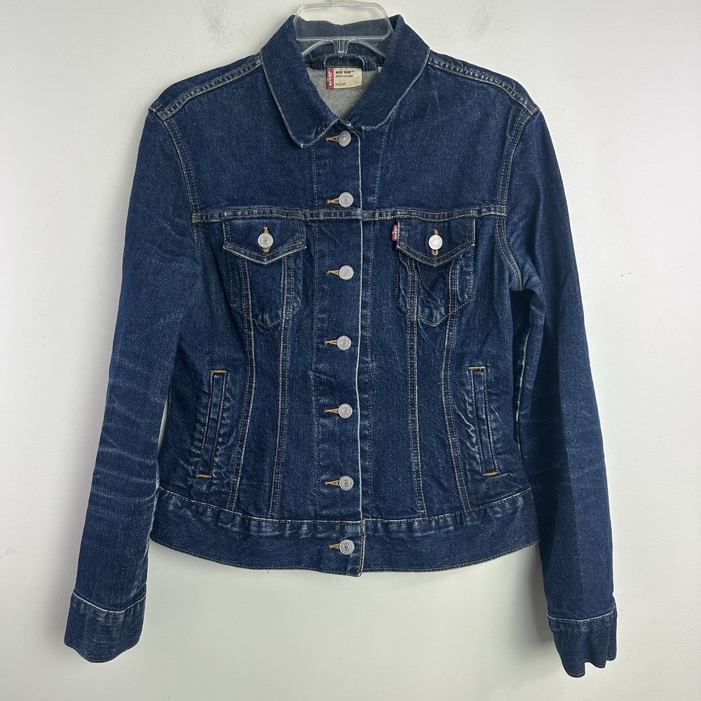 Vintage‎ Levis Denim Jacket Womens Medium Blue Type 3 Trucker Made in USA 90s